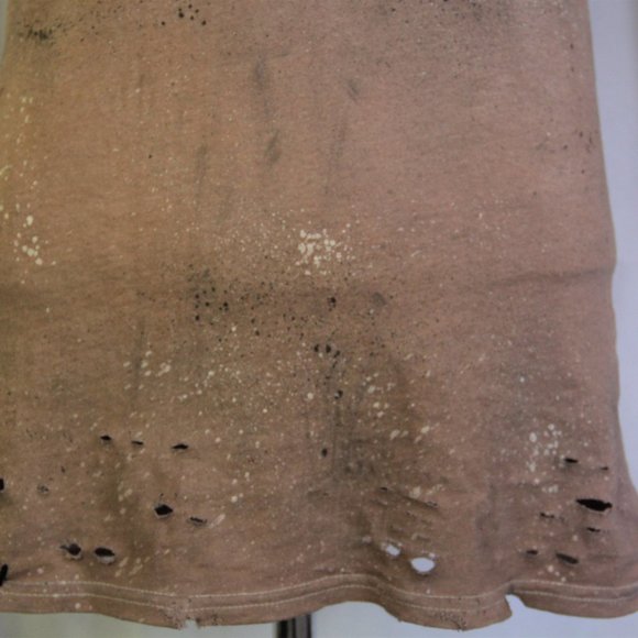 Skull Shirt Handmade Distressed Destroyed Ripped - Picture 3 of 6